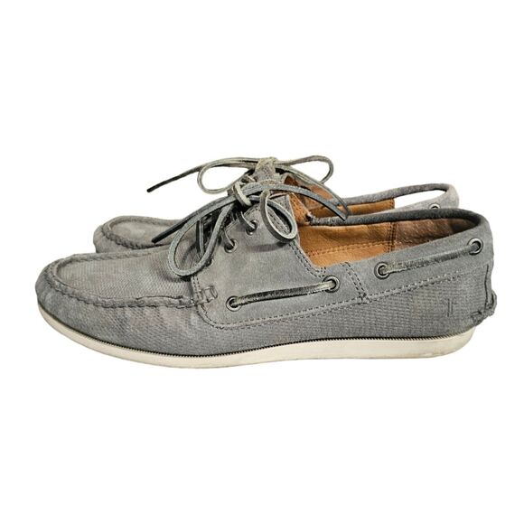 FRYE Briggs Boat Shoes‎ Gray Suede 10.5 Deck Shoes - Picture 5 of 7